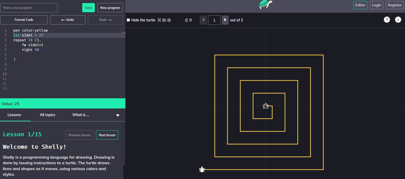 How To Use Shelly - A Programming Language For Drawing