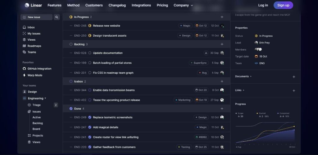 Linear Project Management