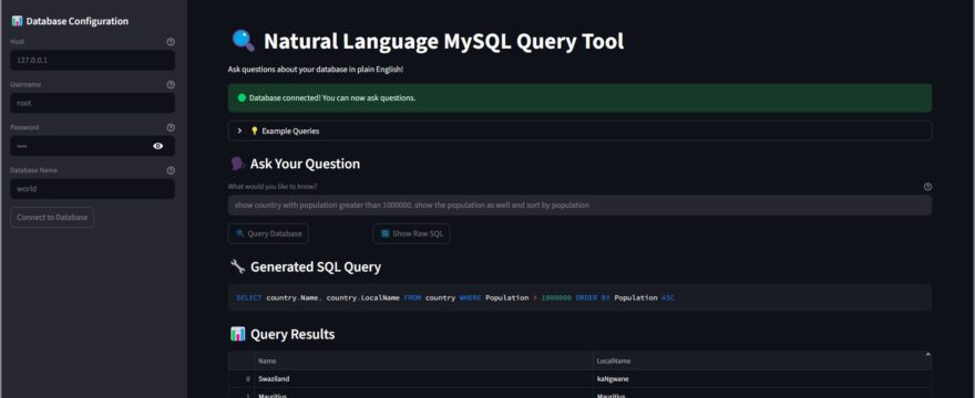 streamlit-mysql-nlp