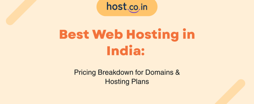 best web hosting in india